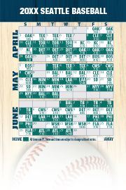 Magnetic Business Card Real Estate Baseball Schedules  |Realtor Tools